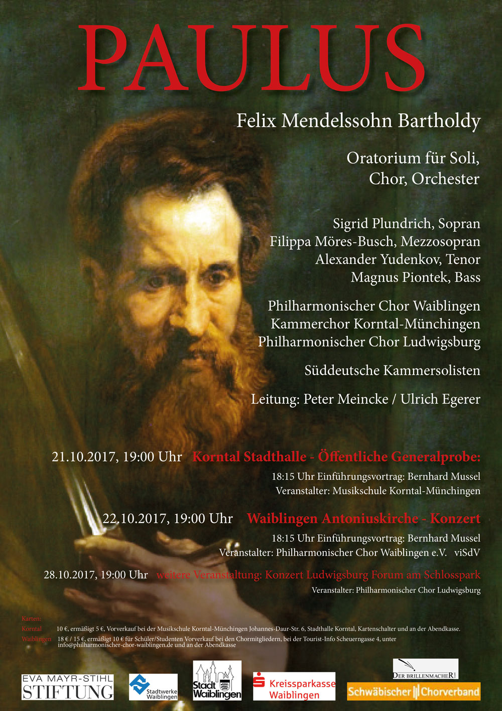 2017 – Felix Mendelssohn Bartholdy – PAULUS